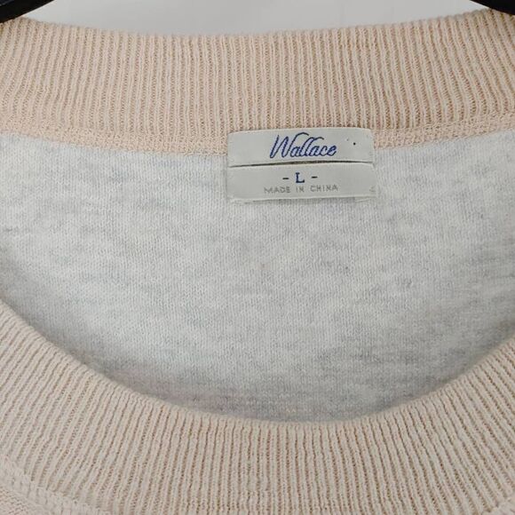 Madewell Wallace Striped Peach Gray 1/2 Sleeve Women's Size Large.
Armpit to arm - Picture 3 of 5